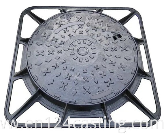 Square Frame Ductile Manhole Cover D400 Jpg